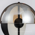 Wholesale nordic modern luxury decorative bedroom LED metal black table lamp